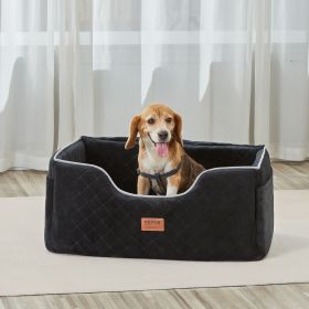 Dog Booster Car Seat Pet Car Seat For Medium Large Dog Up To 55 Lbs Black