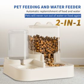 Transparent And Visible Pet Feeding And Drinking Dispenser, Automatically Refilling Food And Water, Caring For Every Moment, Allowing Owners To Travel