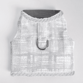 Genevieve Dog Harness (Color: Silver, size: XS)