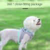 Soft and Warm Dog Harness and Leash Set  Winter Plush Dog Vest Harness with Reflective Bands